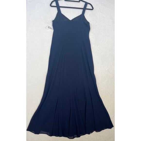 NWT R&M Richards Made In USA Navy Formal Beaded Gown sz 12 MOB Mature Wedding - Picture 7 of 11